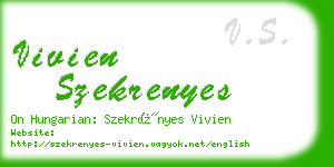 vivien szekrenyes business card